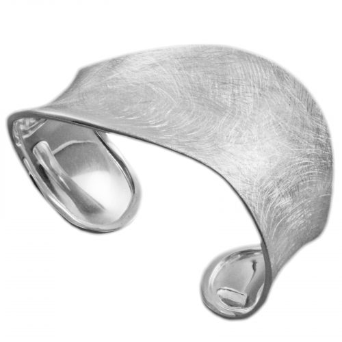 Ostheimer-Schmuck Ring Wellen mattiert,matt gebürstet 925 Sterling Silber
